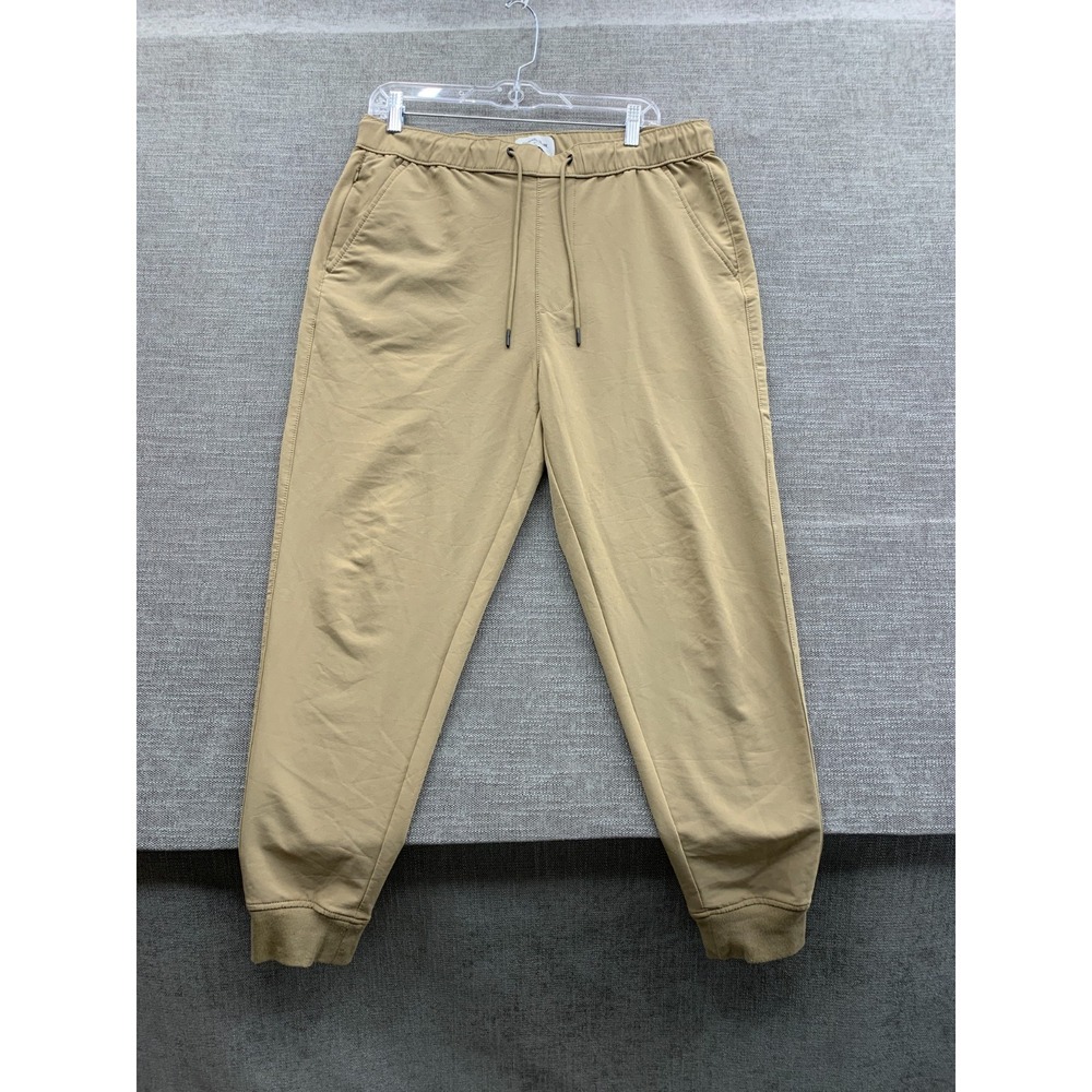 Goodfellow & Co. Jogger Pants Mens Medium Beige Tapered Leg Drawstring Casual